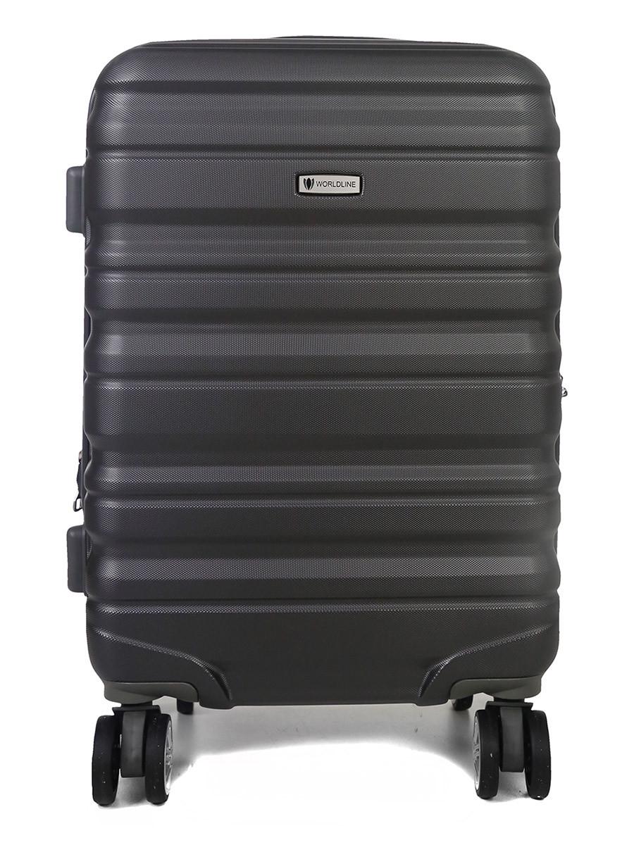 Чемодан малый 53x36x20 см 41 л Airtex 628 ручная кладь Темно-серый