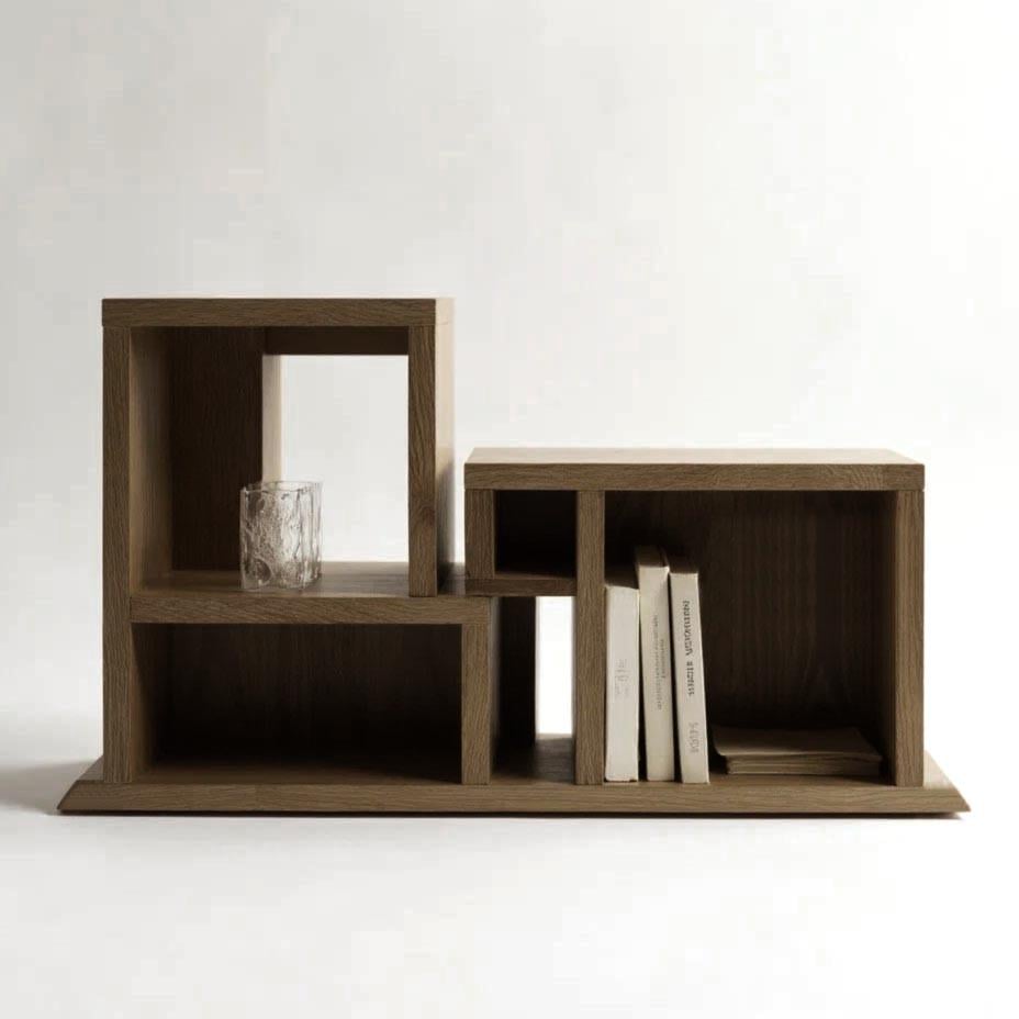 Полка книжная настольная из дерева Корасита Палисандр (КПА-023002)