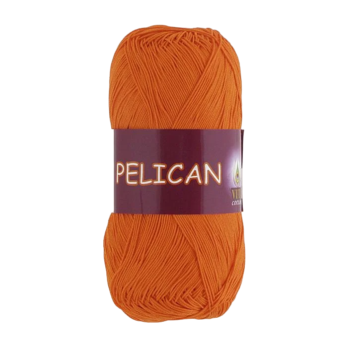 Пряжа Vita Cotton Pelican 3994 оранж (3314)