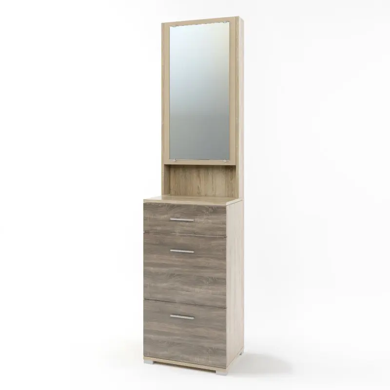 Тумба для обуви Еверест Бриз Дуб сонома/Трюфель (26788430)