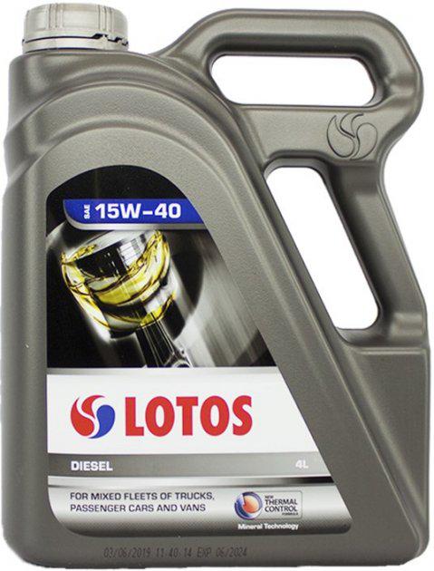 Масло моторное Lotos Diesel CG-4/SJ 15W-40 4 л