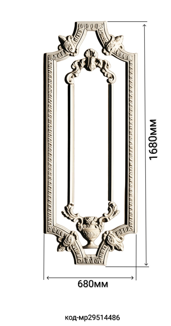 Рамка гипсовая декоративная двойная 1680/680 мм (29514486) - фото 2 Рамка гипсовая декоративная двойная 1680/680 мм (29514486) - фото 2