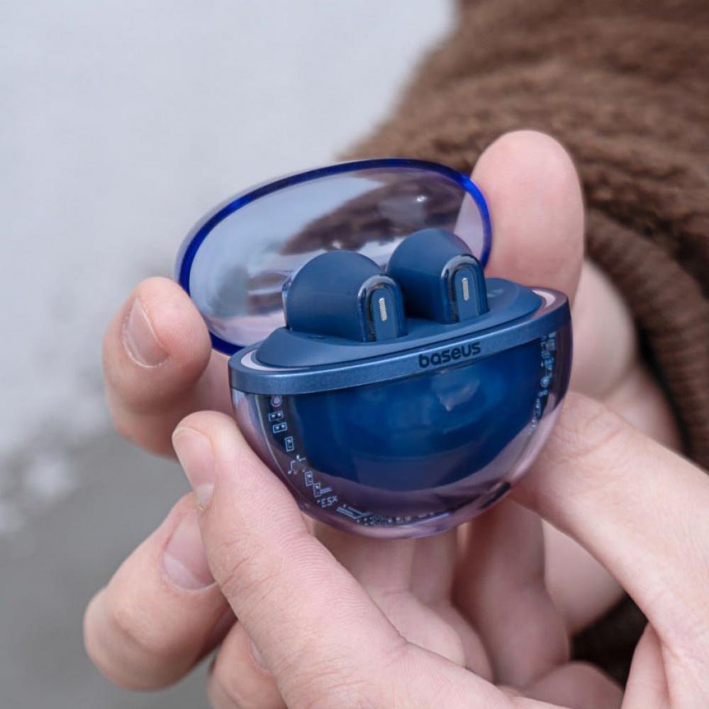 Наушники беспроводные Baseus Bowie E5x TWS Голубой (54083 blue) - фото 9 Наушники беспроводные Baseus Bowie E5x TWS Голубой (54083 blue) - фото 9