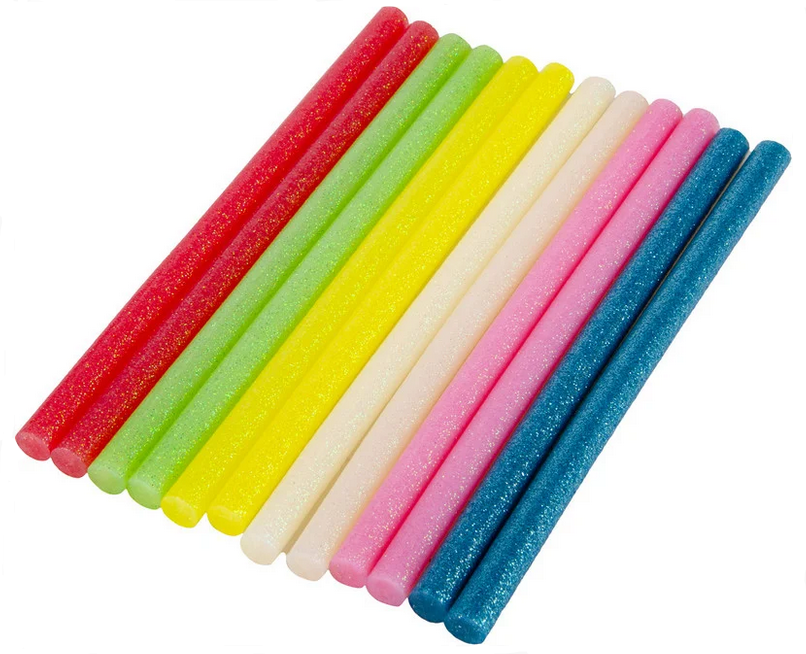 Стрижні клейові Mastertool 11,2 х200 мм 12 шт. Різнокольоровий неоновий (42-0165)