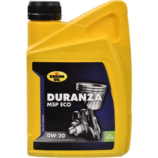 Моторное масло KROON OIL DURANZA MSP ECO 0W-20 1 л (37125) Моторное масло KROON OIL DURANZA MSP ECO 0W-20 1 л (37125)