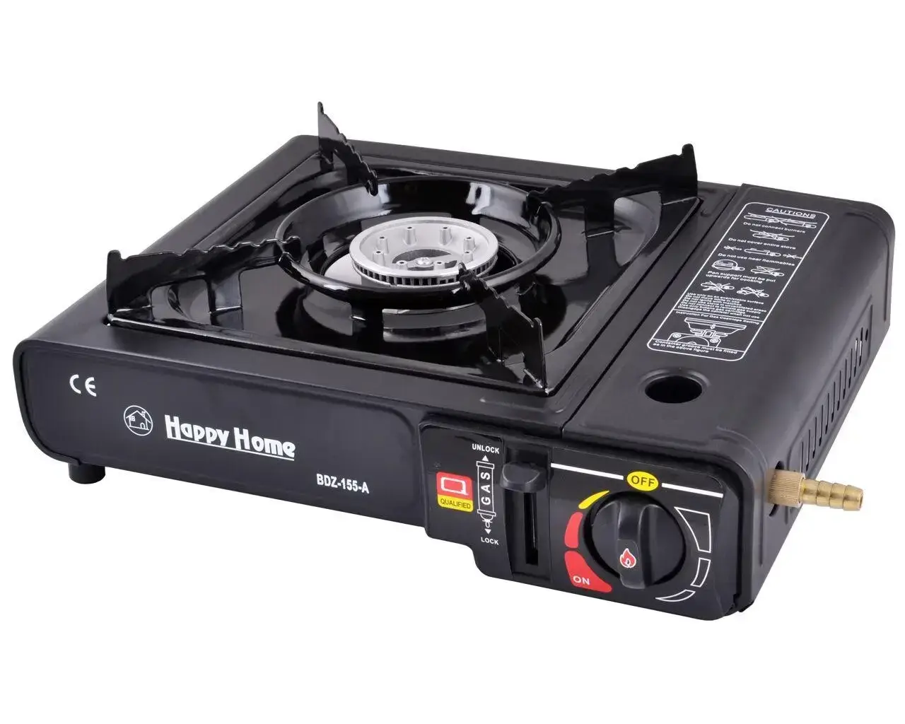 Газовая плита туристическая с пьезоподжигом Happy Home BDZ-155-A (29621384)