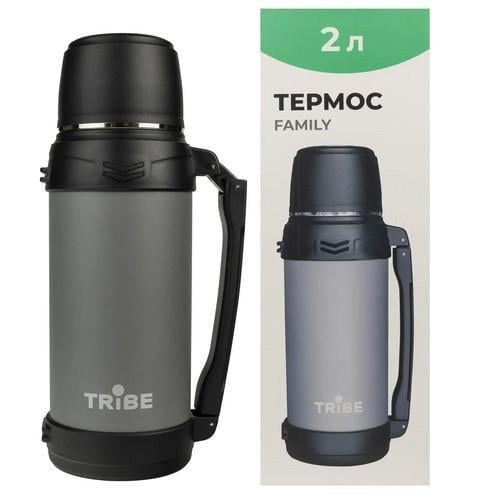 Термос Tribe Family line 34х15х15 см 2,0 л Серый (T-DG-0001) - фото 7 Термос Tribe Family line 34х15х15 см 2,0 л Серый (T-DG-0001) - фото 7