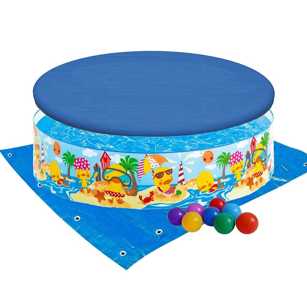 Басейн дитячий каркасний Intex 58477-3 Качиний риф 122х25 см 10 шт.