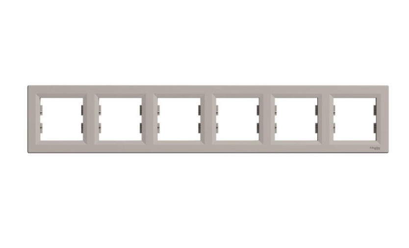 Рамка Schneider Electric Asfora ABS 5-местная горизонтальная Бронзовый (EPH5800669)