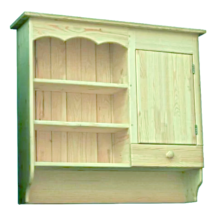 Шкаф настенный из дерева Сангера Бланже (ШФН-000201)