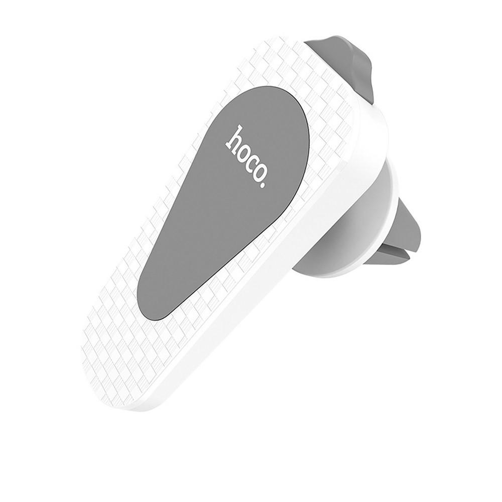 Автотримач для телефону Hoco CA37 Air outlet multi-function magnetic White (01809)