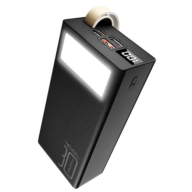 Повербанк Ridea RP-D30L 30000 mAh Black (20516526) - фото 4