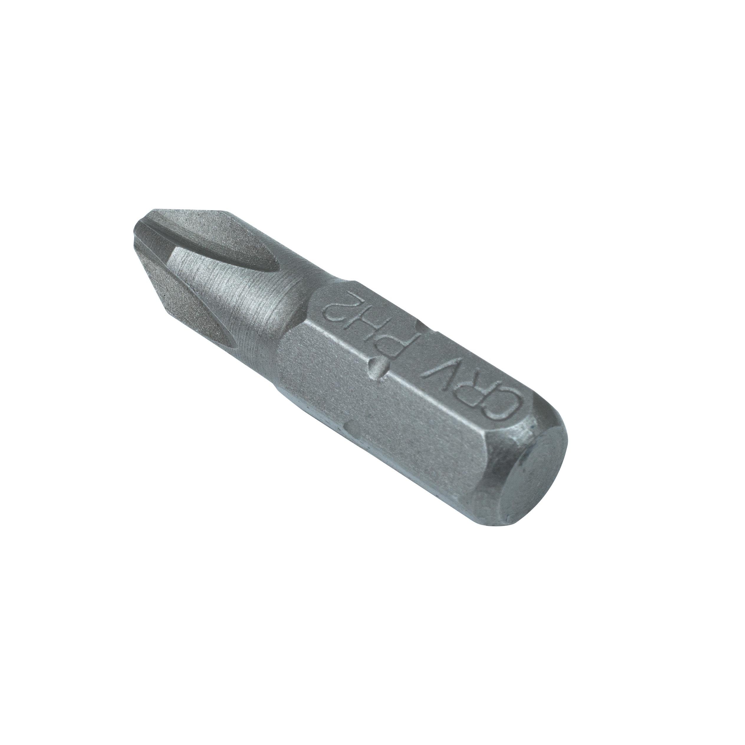 Бита стальная Polax PH2 1/4" 25 мм 10 шт. (51-066)