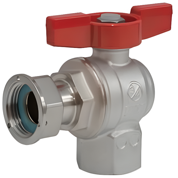 Кран кульовий з накидною гайкою Giacomini 1/2" ВВ кутовий латунь (R781PX013)