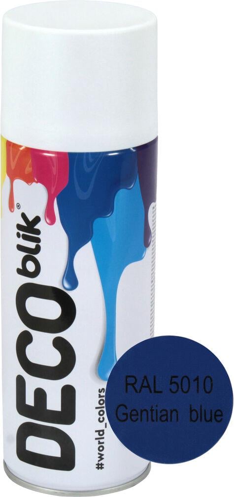 Краска-спрей Deco Blik 400 мл RAL 5010 Генциан голубой