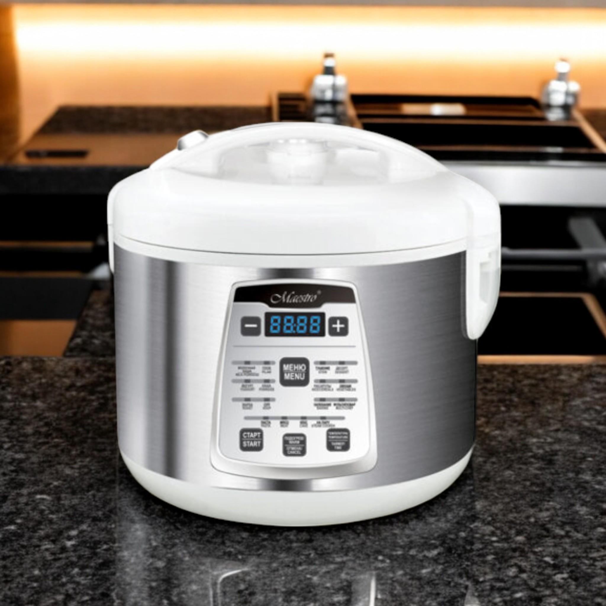 Мультиварка Maestro MR-792 многофункциональная универсальная 17 программ 700 Вт 5 л White (M_MR-792White) - фото 2 Мультиварка Maestro MR-792 многофункциональная универсальная 17 программ 700 Вт 5 л White (M_MR-792White) - фото 2