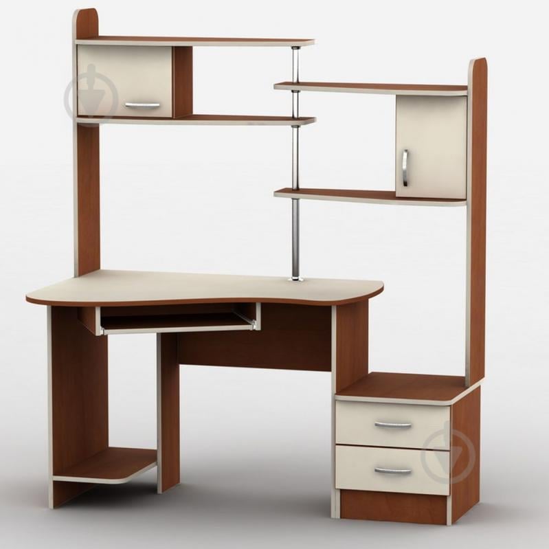 Стол компьютерный Тиса Мебель Тиса-9 Яблоня Ваниль