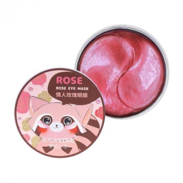 Патчи гидрогелевые энергетические Sersanlove с экстрактом розы 60 шт.