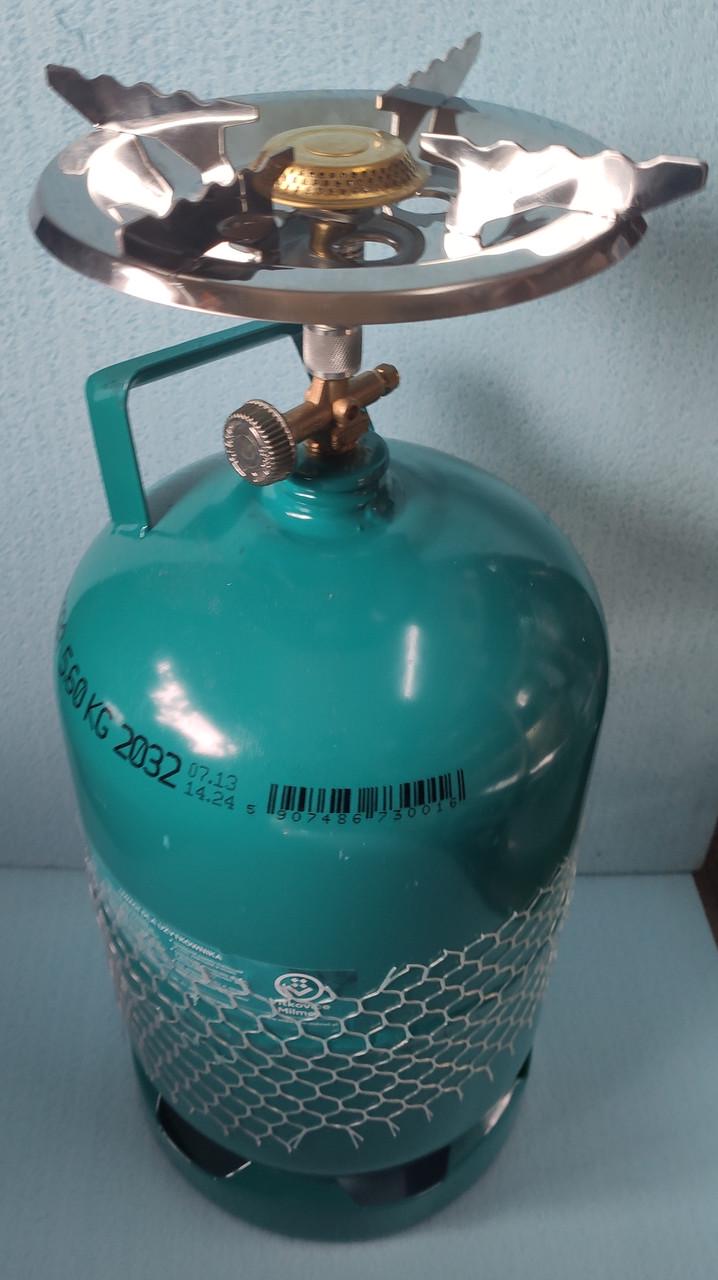 Балон газовий GZWM 12 л/5 кг з горілкою PAMIR - фото 1 Балон газовий GZWM 12 л/5 кг з горілкою PAMIR - фото 1