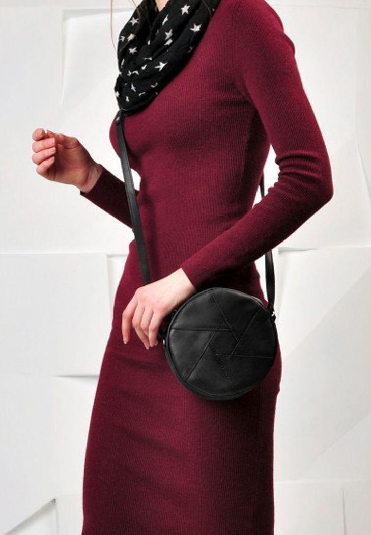 Жіноча сумка шкіряна Бон-Бон Crazy Horse Чорний (A-026249) Жіноча сумка шкіряна Бон-Бон Crazy Horse Чорний (A-026249)