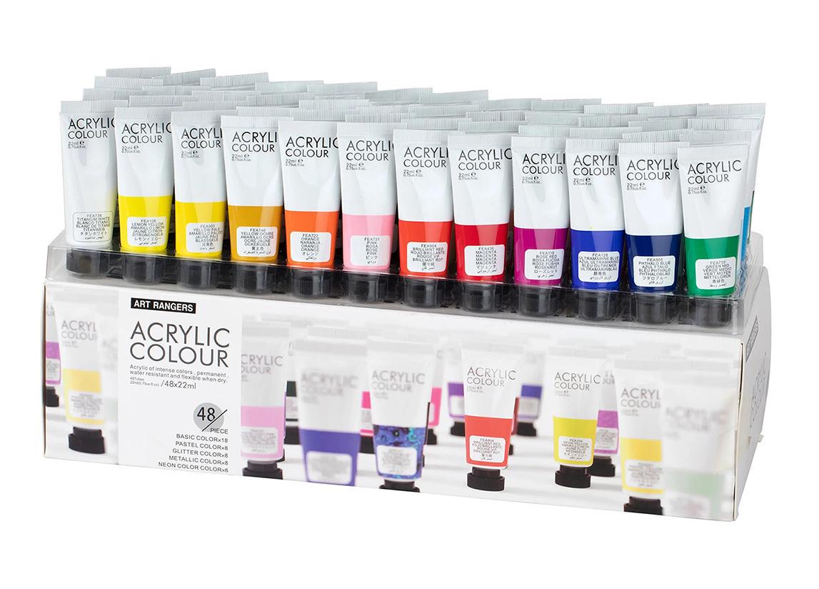 Художественные акриловые краски Art Rangers набор из 48 цветов в тубах по 22 мл (FEA4822) - фото 10 Художественные акриловые краски Art Rangers набор из 48 цветов в тубах по 22 мл (FEA4822) - фото 10