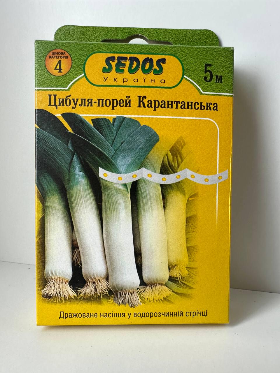 Семена Лук-порей SEDOS Карантанский на ленте 5 150 семян (993)