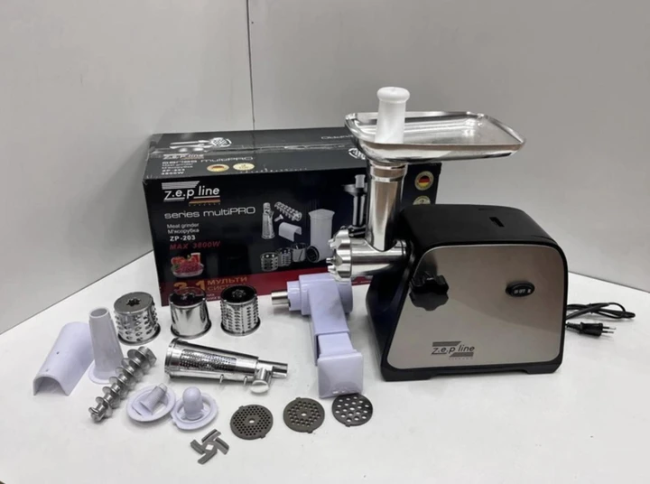 М'ясорубка 3в1 Zepline ZP-203 3800 Вт - фото 3 М'ясорубка 3в1 Zepline ZP-203 3800 Вт - фото 3