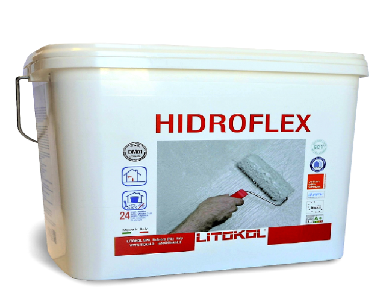 Гидроизоляция эластичная обмазочная Litokol Hidroflex для внутренних работ 10 кг (20164100)