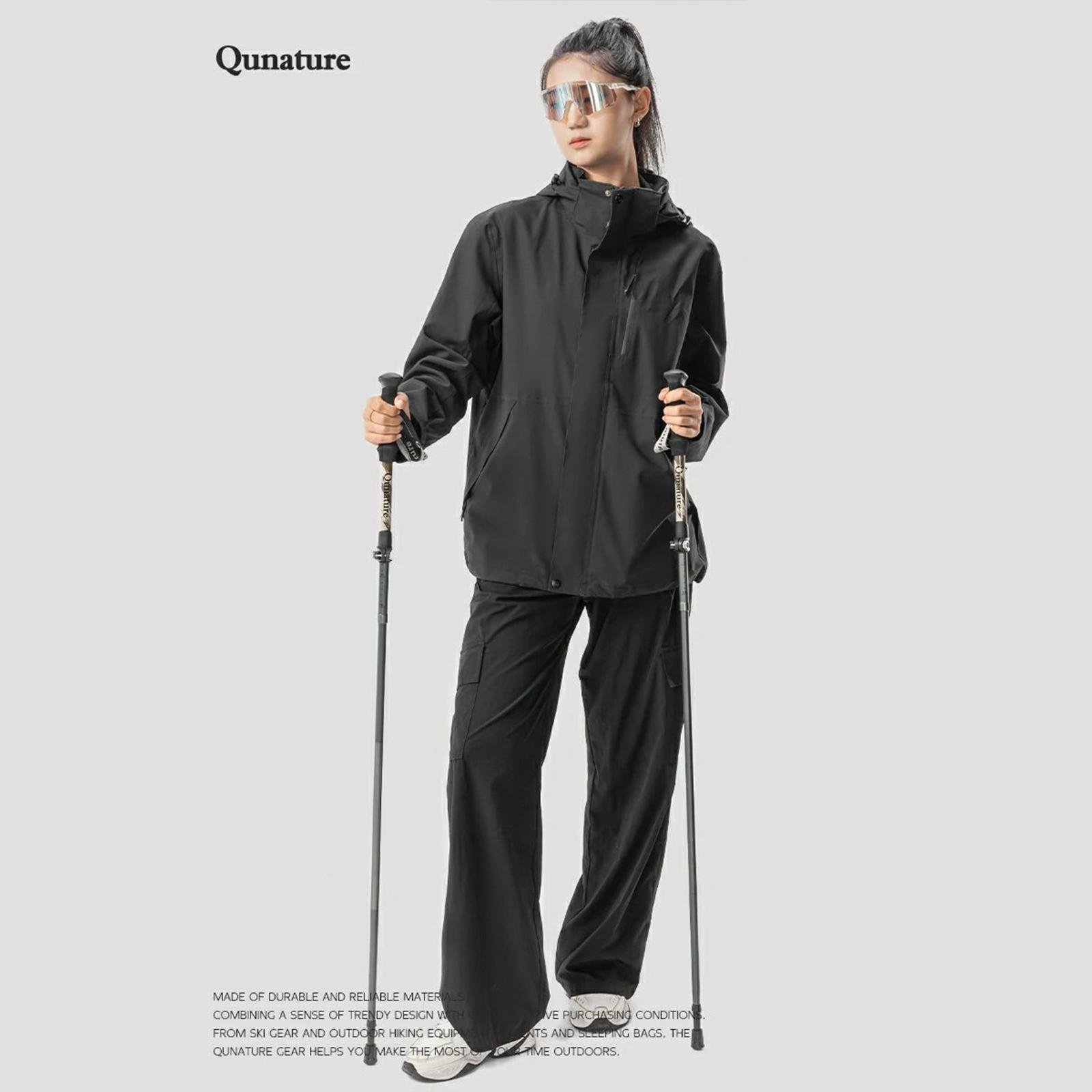 Трекинговые палки для скандинавской ходьбы Qunatue PR603 Черный (QN-PR603-5235) - фото 3 Трекинговые палки для скандинавской ходьбы Qunatue PR603 Черный (QN-PR603-5235) - фото 3