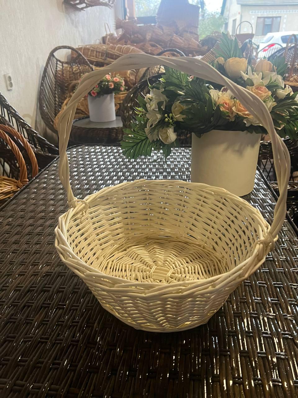 Корзина подарочная плетеная Сімейний Затишок Белый - фото 6