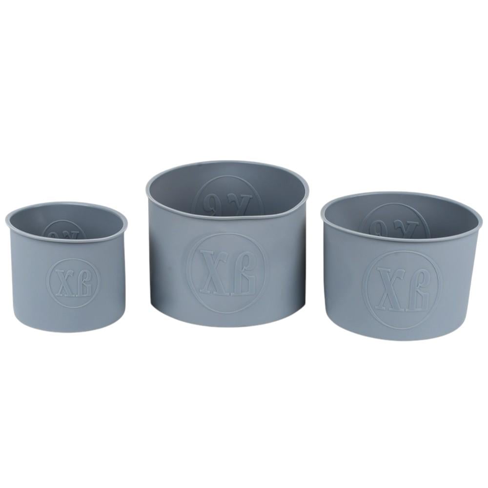 Набор форм для пасхи Пасха R35415 3 шт. d 10/12/14 см Серый (33726846)