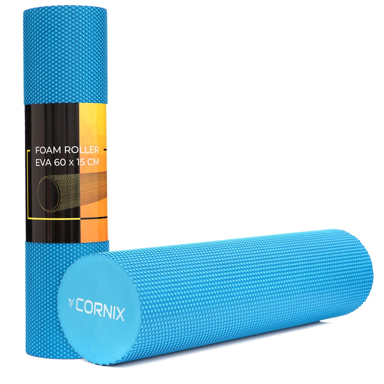 Масажний ролик Cornix EVA+ 60x15 см XR-0311 Blue (2375572271) - фото 7
