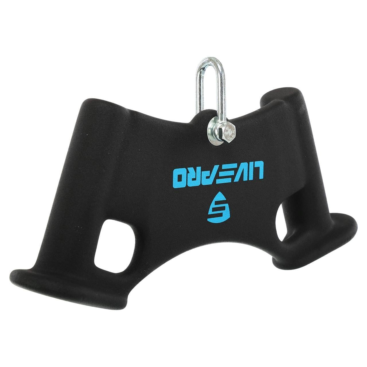 Рукоятка для тяги вниз з вузьким хватом Biceps grip нековзне покриття LiveUp LP8326 Чорний (2532856721)