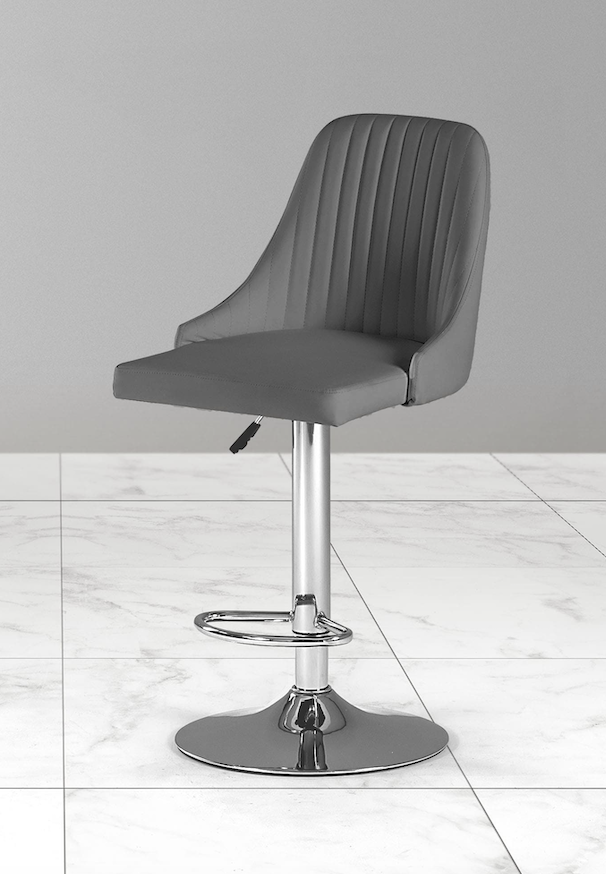 Барное кресло со спинкой Fregat Amsterdam Темно-серый (2730786045)