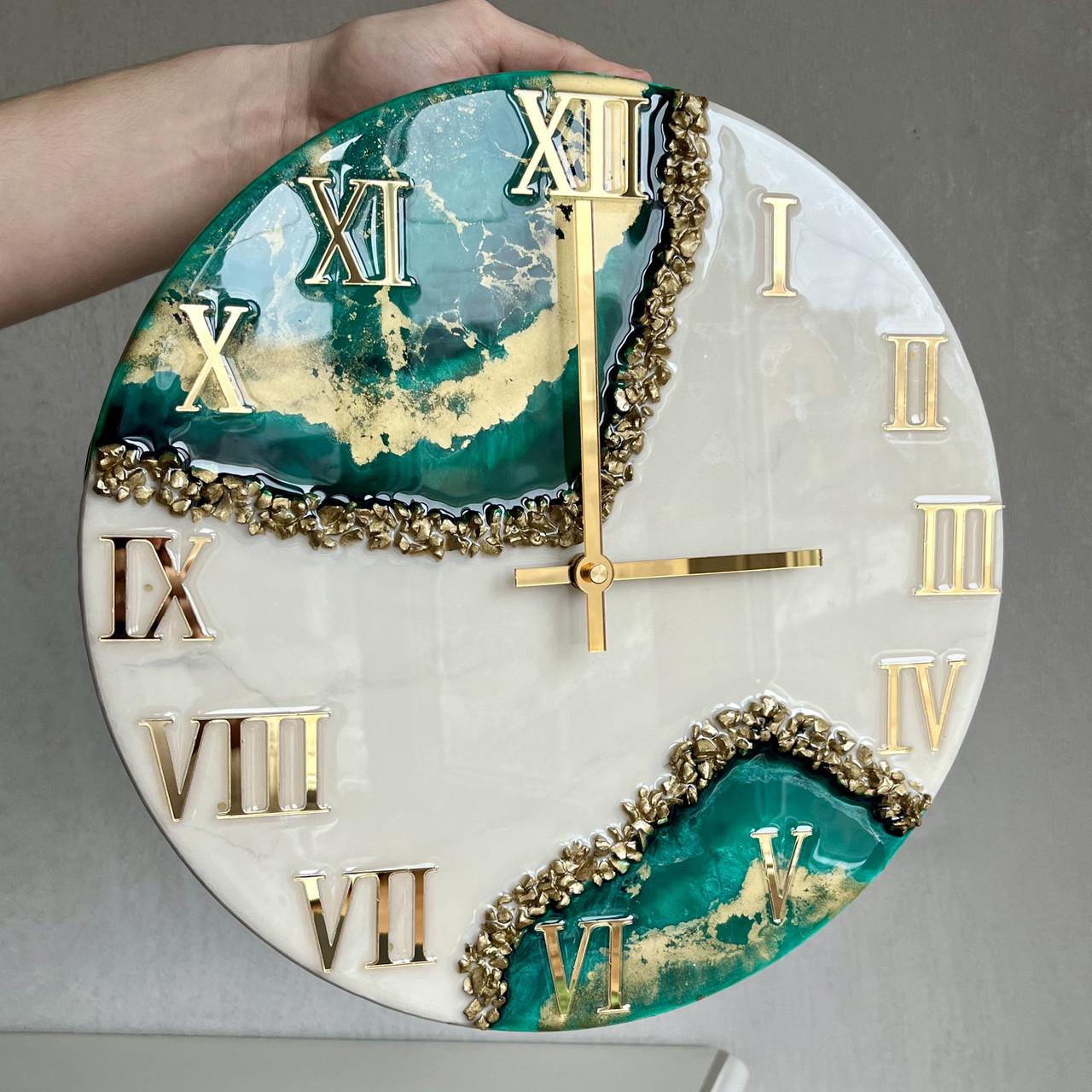 Часы настенные круглые из эпоксидной смолы EPOXY M116 85x85 см