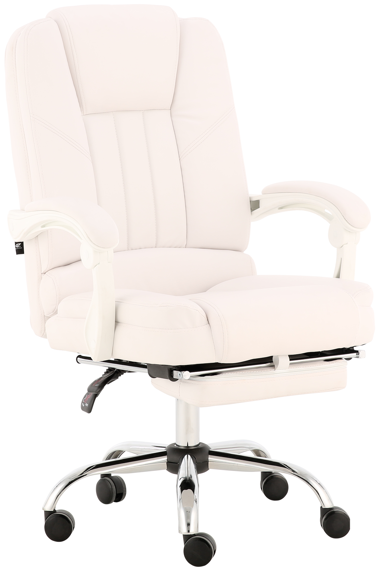 Кресло офисное GT Racer X-2976 Footrest White
