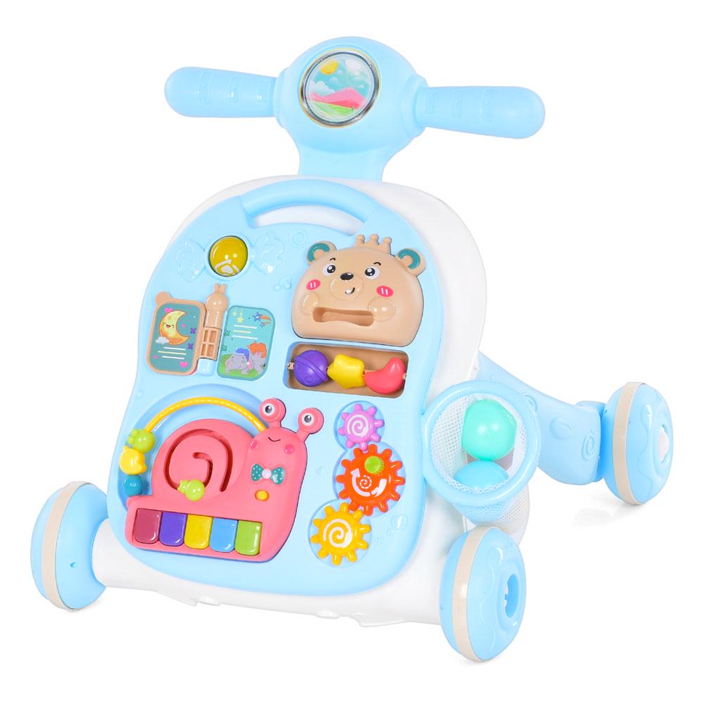 Ходунки-каталка Baby Walker 962-964-965Г до 3 лет Голубой (22881151) - фото 1