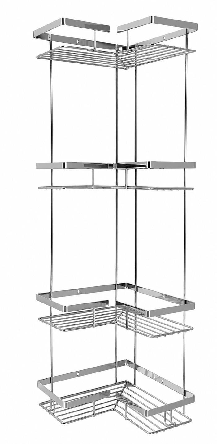 Полка угловая Atak 22x22x82 см из нержавеющей стали (4030493)