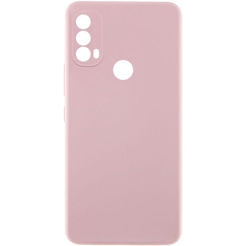 Протиударний чохол Silicone Cover Lakshmi Full Camera (AAA) для Motorola Moto E40 Рожевий / Pink Sand