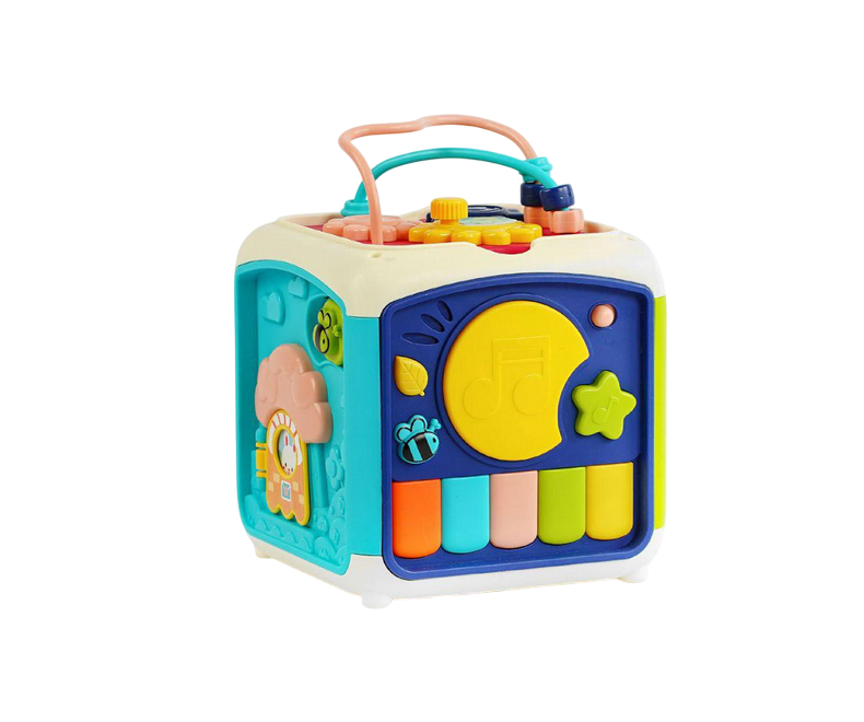 Мультикуб с музыкой и интерактивными играми Синий (27109-1) Мультикуб с музыкой и интерактивными играми Синий (27109-1)