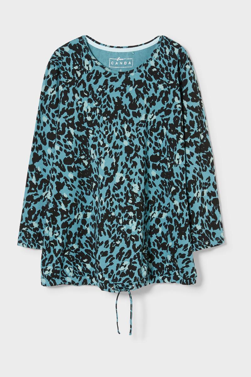 Лонгслив женский C&A S Черный/Синий (2114804b41)