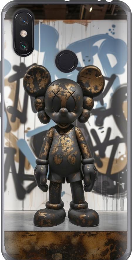 Чехол на Xiaomi Mi Max 3 Bronze kaws v2 (6098u-1534-42517)