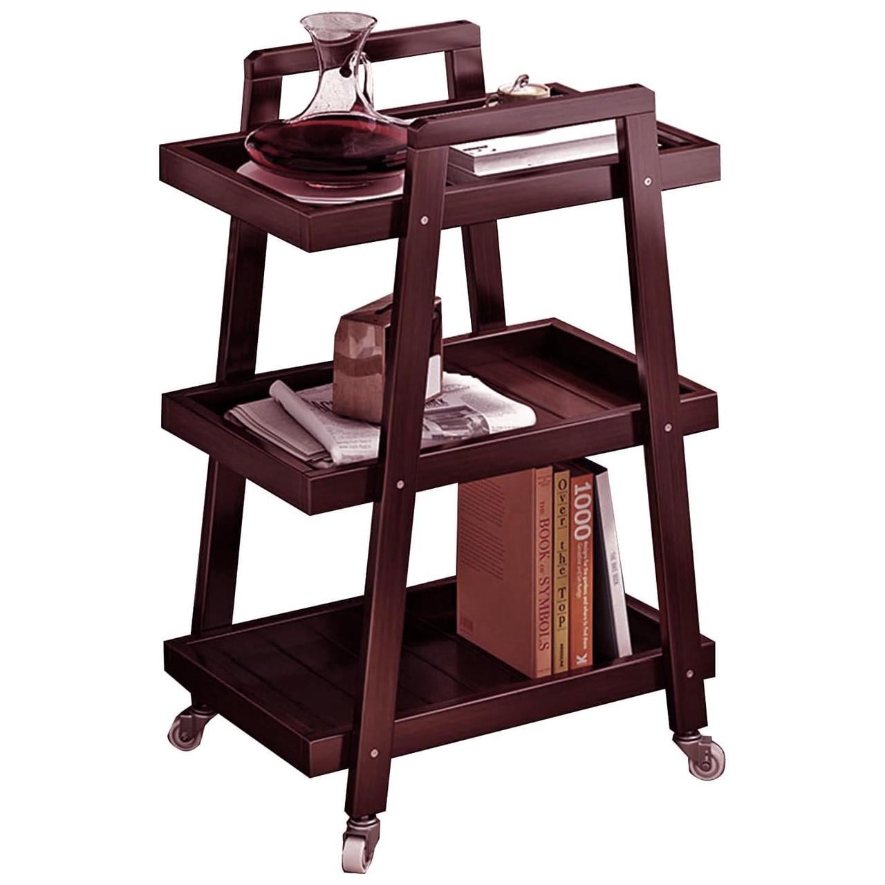 Этажерка для ванной из дерева на колесиках Одарин Конфи (АБТ-008213)