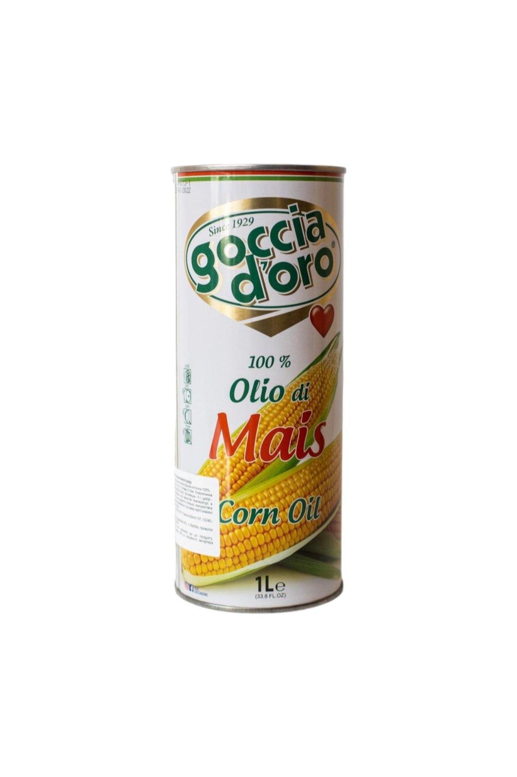 Масло кукурузное Goccia D'oro 1 л (8003250000052)