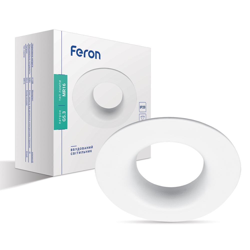 Светильник встроенный Feron DL8320 под цоколь GU5.3 Белый (15254)