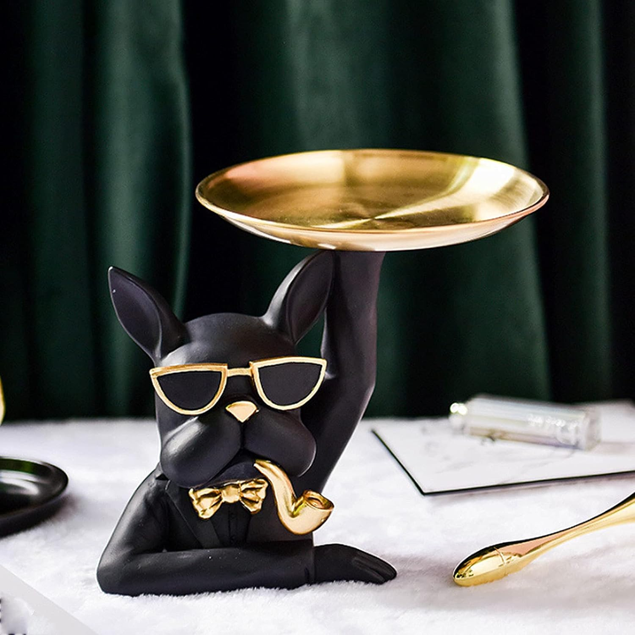 Статуетка-піднос для декору кімнати 21x21x19 см - фото 2