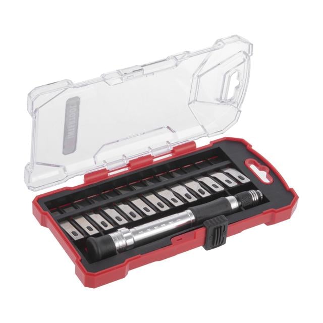 Набір скальпелів Intertool з тримачем 14 шт. (HT-0524)