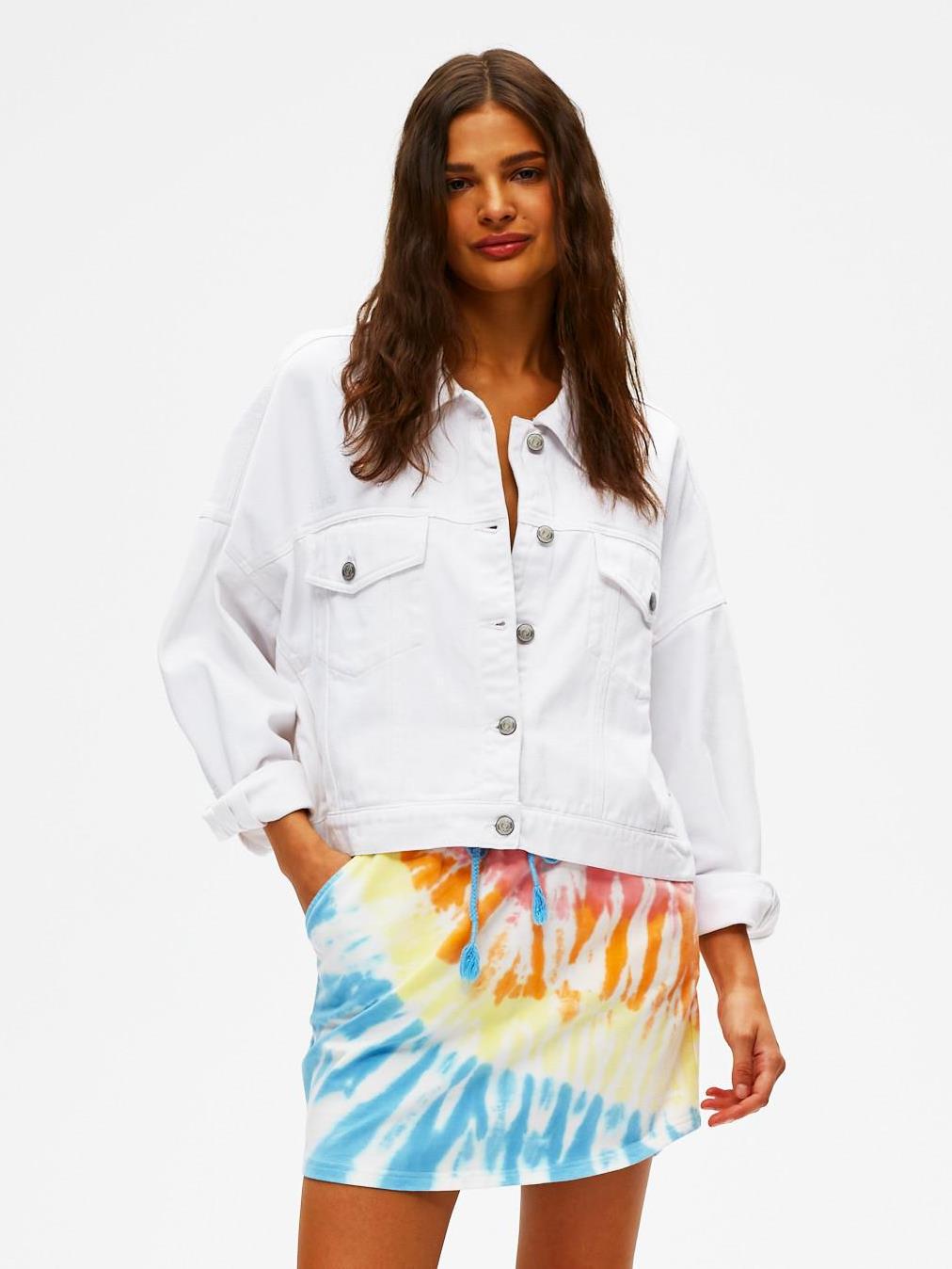 Куртка женская джинсовая Diverse CLTN NAMIBI XS/S Белый (5902598720108) - фото 2 Куртка женская джинсовая Diverse CLTN NAMIBI XS/S Белый (5902598720108) - фото 2