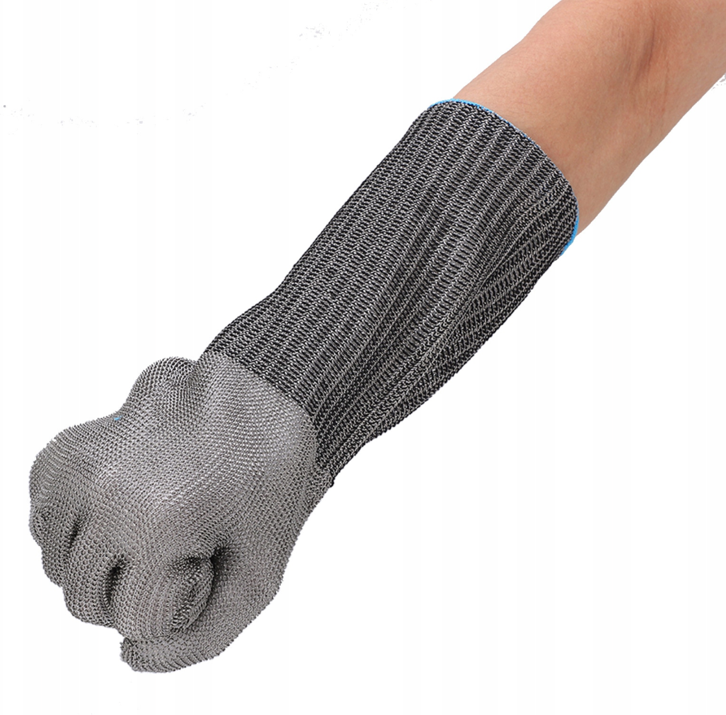 Рукавичка кольчужна довга Chainmail CR06 з нержавіючої сталі L (15123599)