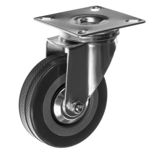 Комплект колес с тормозами для мебели 2 обыкновенные 2 с фиксаторами Серый - фото 5